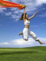 Girl in the air