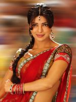 Priyanka in red Saree