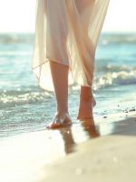 walking bare foot
