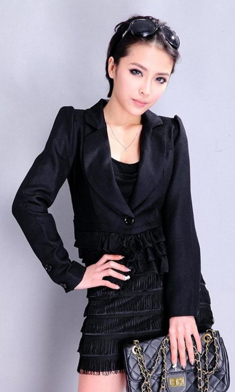 Asian in black