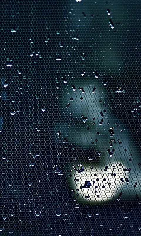 Droplets on glass