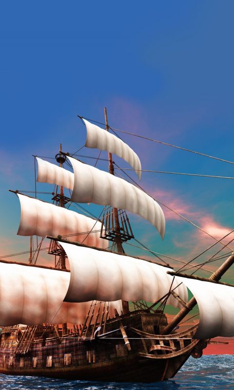 Pirate Ship Mobile Wallpaper Abstract Images Mobile Wallpaper