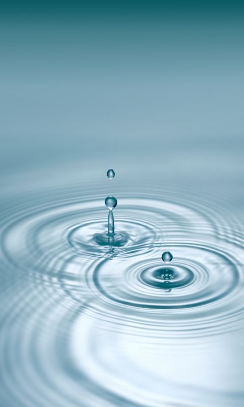 Two water droplets