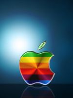 Multi colored Apple Logo