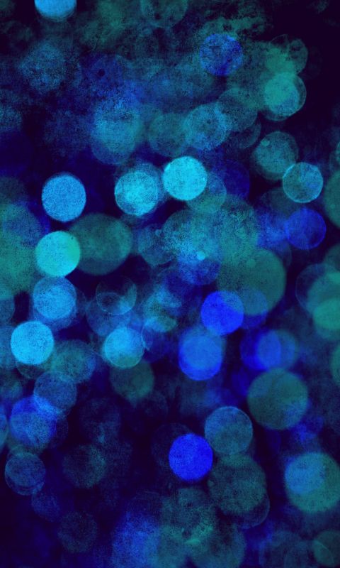 Distant blue lights