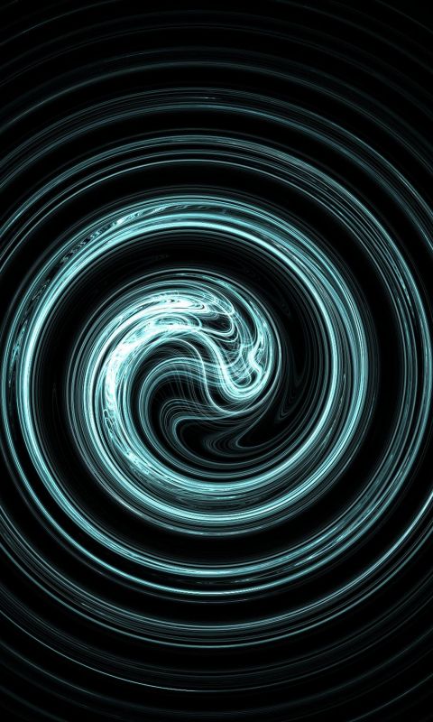 Misty spiral Black