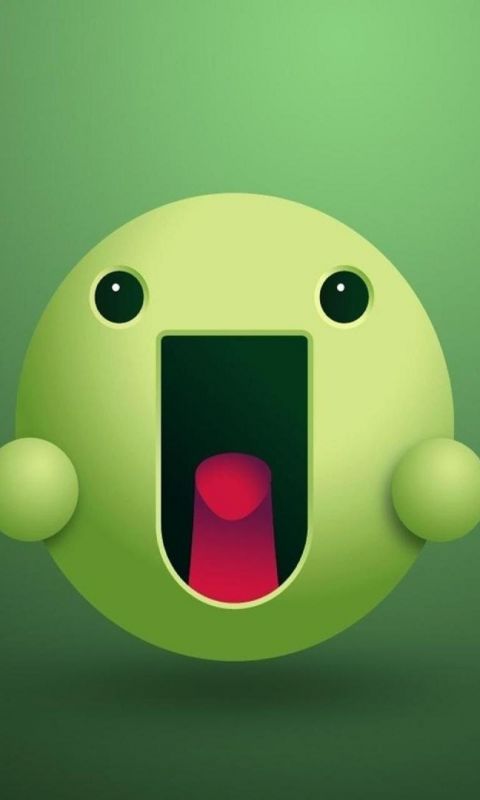 Green Smile Emotions HD Wallpaper