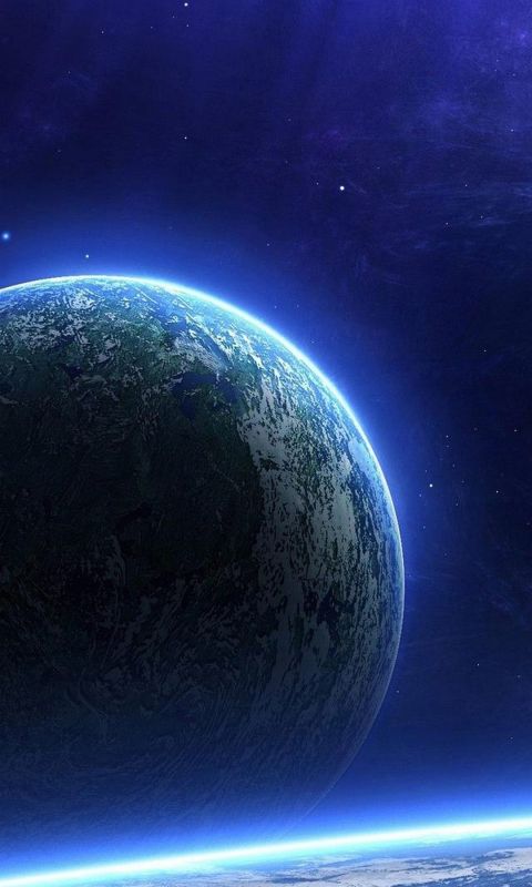 Planet space view