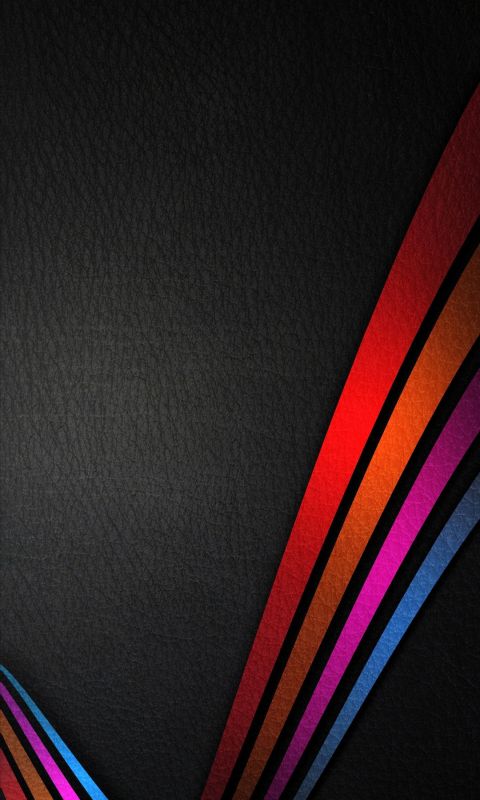 Colorful lines on Black