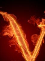 Abstract Alphabet Picture English Fiery Art     X
