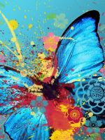 Abstract Butterfly Design Hd Wallp