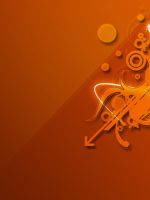 Orange Abstract    X