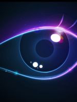 Abstract Eyes Neon    X