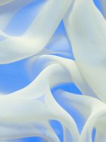 White And Blue Abstract Wide    X
