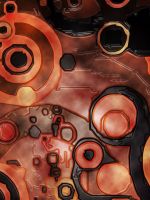 Hot Lava Abstract     X