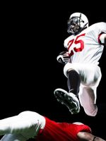 Athletes Soccer Sport American Flying Jump     X