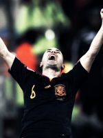 Andres Iniesta Spanish National Team Soccer Player     X