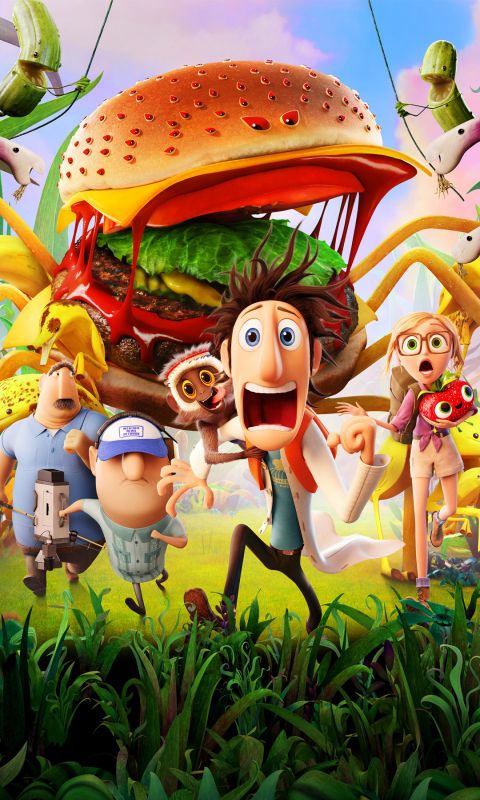 Cloudy With A Chance Of Meatballs   Cartoon Mobile Wallpaper     X