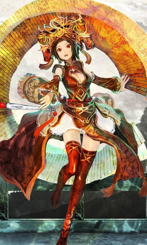 Beautiful Geisha Anime Mobile Wallpaper     X