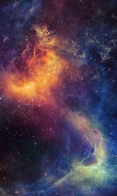 Beautiful Colored Space Nebula Iphone   Wallpaper Ilikewallpaper Com