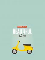 Life Is A Beautiful Ride Typography Mobile Wallpaper     X