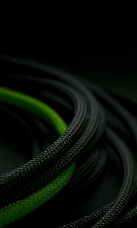 Black And Green Rope  D Mobile Wallpaper     X