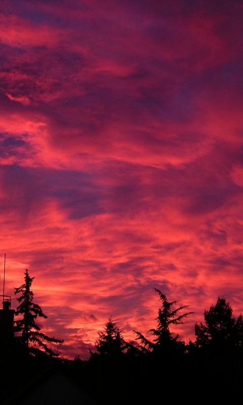 Colorful Sunset Beautiful Dark Lights Nature Cool Wallpapers     X