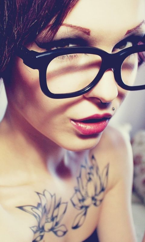 Beautiful Girl With Glasses