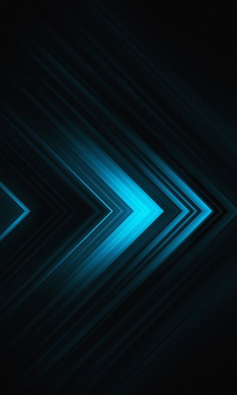 Blue Triangles Abstract Mobile Wallpaper     X