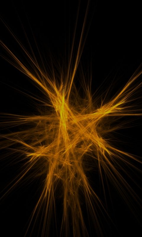 Abstract Orange Star Flashing Wallpapers           X
