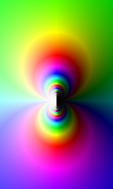 Rainbow Swirl Abstract Mobile Wallpaper     X
