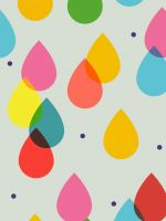 Cartoon Colorful Rain Drops Iphone   Wallpaper Ilikewallpaper Com