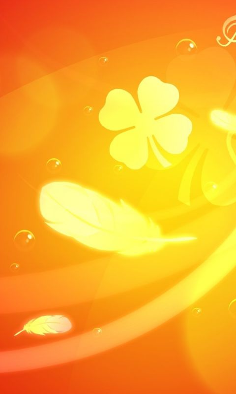 Leaves Flowers Colorful Abstract           X