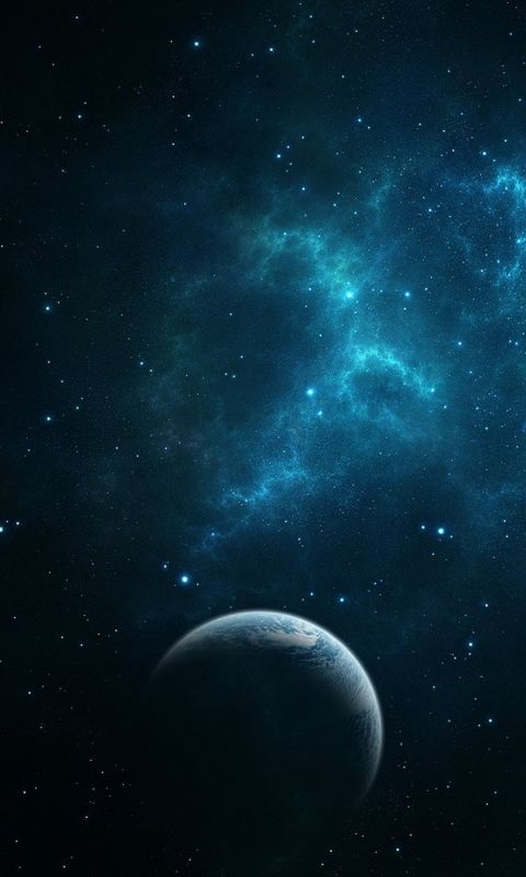 Dark Blue Space Galaxy S  Wallpaper     X