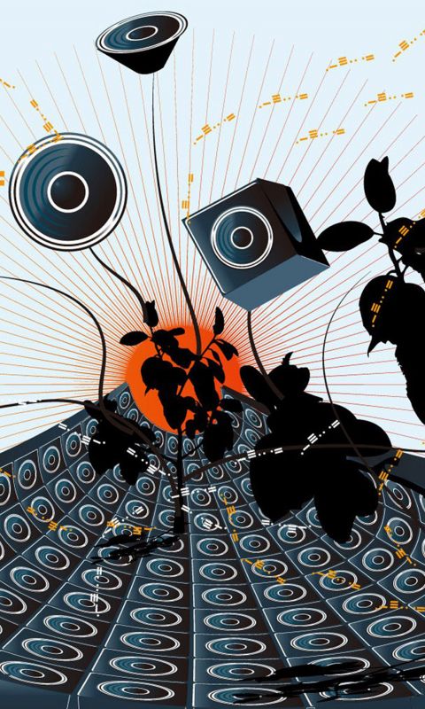 Abstract Speakers Wallpaper