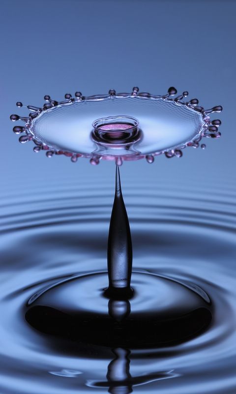 Abstract Water Drop Flower IPhone   Plus HD Wallpaper