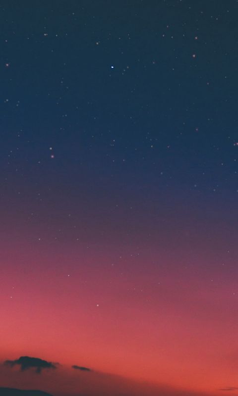 Night Sky Sunset Pink Nature wallpaper