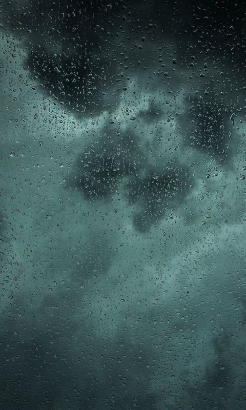 dew drops on glass panel wallpaper