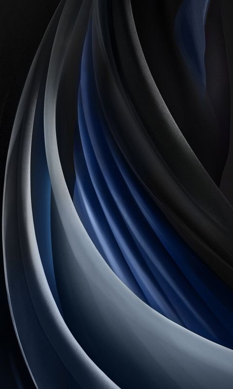 iphone se 2020 stock wallpaper Silk Space Grey Mono Dark wallpaper