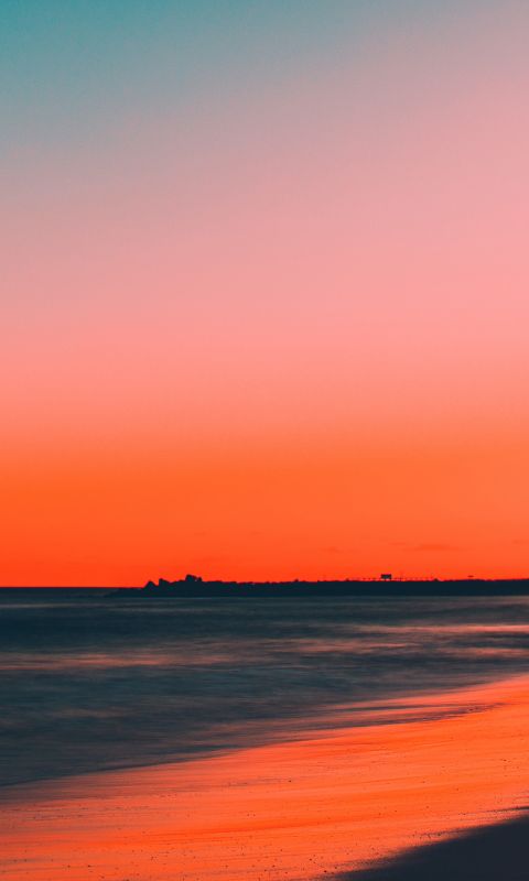 Sunset beach wallpaper