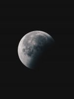 round white moon wallpaper