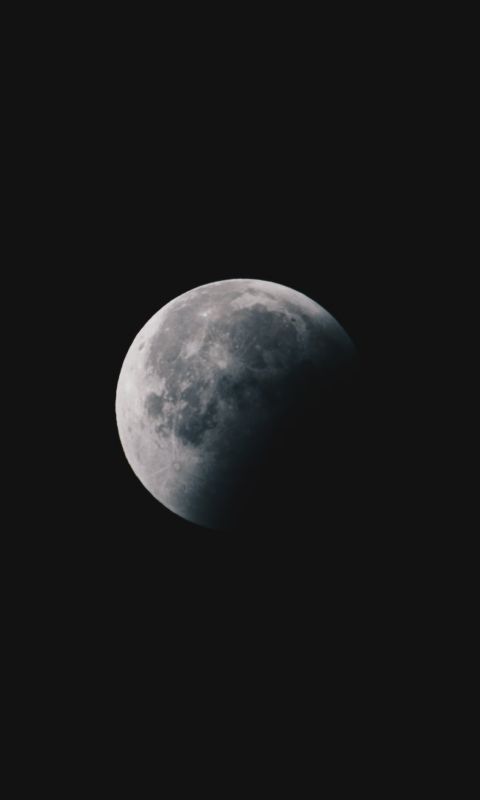 round white moon wallpaper