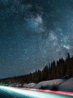 long exposure photography of vehicle light wallpaper