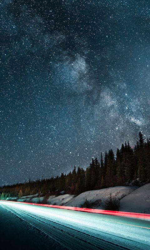 long exposure photography of vehicle light wallpaper