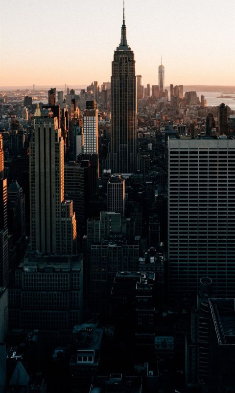 aerial view of buildings wallpaper
