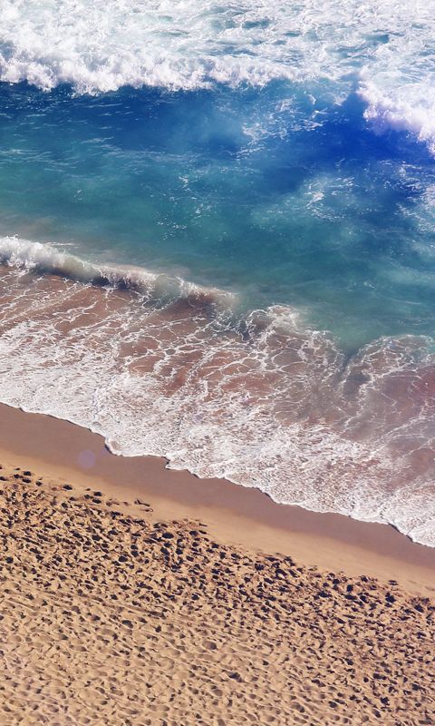 Beach wave coast wallpaper