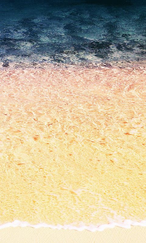 Rainbow beach sea wallpaper