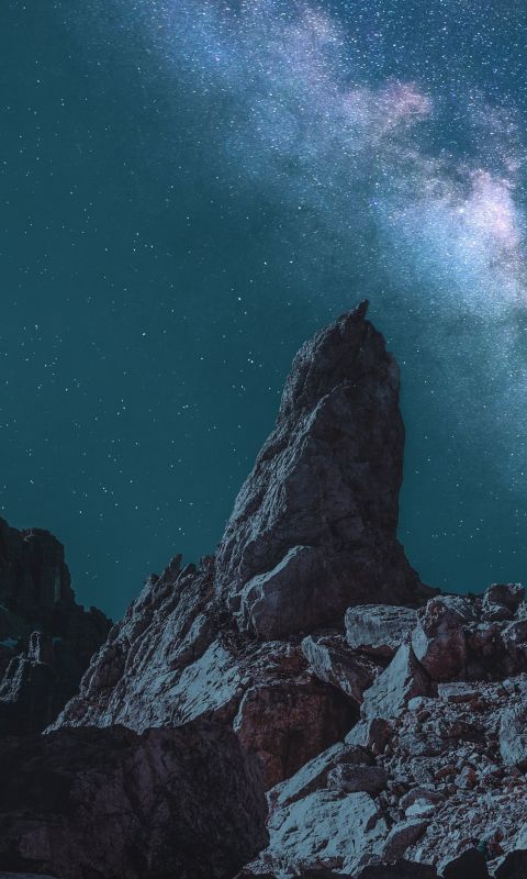 gray rocky hill formation wallpaper