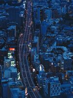 aerial photo of city wallpaper