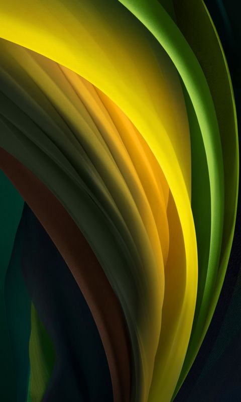 iphone se 2020 stock wallpaper Silk Green Dark wallpaper